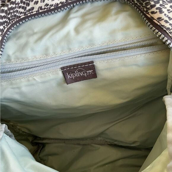 Kipling Backpack Firefly Small Leopard Print Bag - Picture 13 of 14